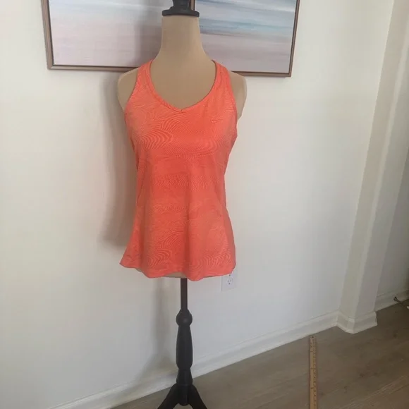 Nike Women's Vivid Orange Tank Top - Picture 2 of 6